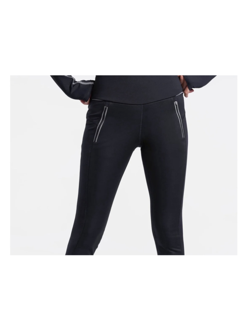 Women's Lolë Black Trek Fleece Lined Chino Pants Size L
